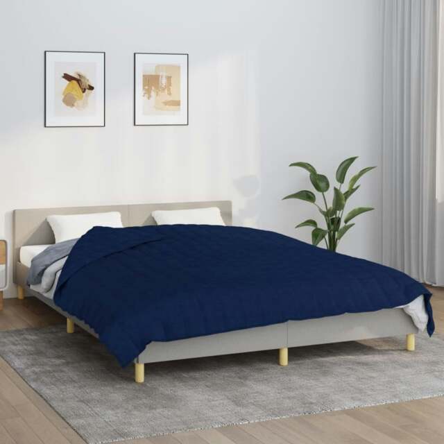 Rackhams Weighted Blanket Blue 200x225 cm 13 kg Fabric