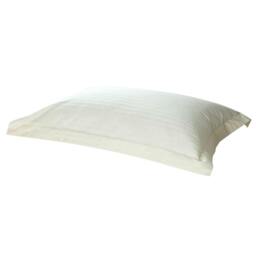 Rackhams 540 Thread Count Satin Stripe Oxford Pillowcase - Ivory - One Size - Ivory - 100% Cotton - thumbnail 1