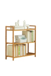 Rackhams 3 Tier Wood Audriel Bookcase - Brown - thumbnail 3