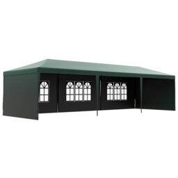 Rackhams 9m x 3m Outdoor Garden Gazebo Wedding Party Tent Canopy Marquee Green - 9m x 3m x 2.55m - thumbnail 2