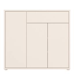 Rackhams Alice Springs Sideboard with 3 Doors Push-to-Open & 1 Drawer Push-to-Open in Sand - W 109.2 X  H 99.1 X  D 34.9cm - Sand - 1 - thumbnail 3