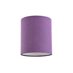 Rackhams Contemporary and Elegant Vivid Purple Linen Fabric 18cm High Cylinder Lamp Shade - thumbnail 1