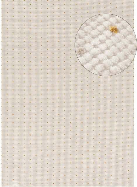 Rackhams Carmel Cream-Gold Dots Rug - 6080 - 200X290 cm - image 1