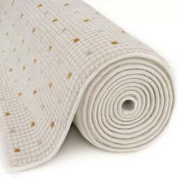 Rackhams Carmel Cream-Gold Dots Rug - 6080 - 200X290 cm - thumbnail 5