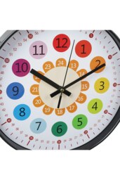 Rackhams 12 Inch Rainbow Color Arabic Numeral Wall Clock for Teaching - Multi - thumbnail 5