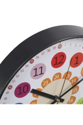 Rackhams 12 Inch Rainbow Color Arabic Numeral Wall Clock for Teaching - Multi - thumbnail 6