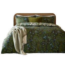 Rackhams Garden Of Wonder Reversible Duvet Cover Set - Evergreen - Double - Evergreen - 52% Polyester/48% Cotton - thumbnail 1