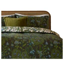 Rackhams Garden Of Wonder Reversible Duvet Cover Set - Evergreen - Double - Evergreen - 52% Polyester/48% Cotton - thumbnail 4
