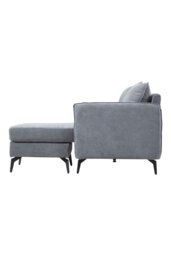 Rackhams 3-Seater Upholstered Corner Sectional Sofa - Grey - thumbnail 6