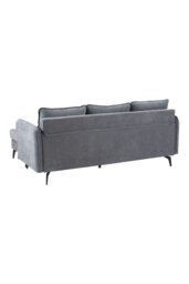 Rackhams 3-Seater Upholstered Corner Sectional Sofa - Grey - thumbnail 5
