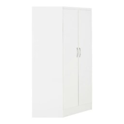 Rackhams Nevada 2 Door Corner Wardrobe - White Gloss - thumbnail 4