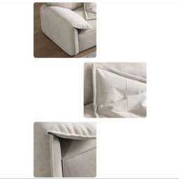 Rackhams Calista Two Seater Sofa, Suede - Grey - Two Seater 260CM - thumbnail 5