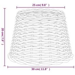 Rackhams Lamp Shade White �_�”�_30x20 cm Wicker - thumbnail 6