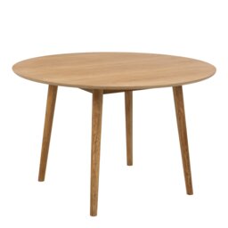 Rackhams Nagano Round Dining Table in Oak - Brown - No - Brown