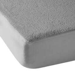 Rackhams Thermal Sherpa Underblanket Fitted Sheet Grey - Single - Grey - thumbnail 3
