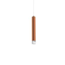 Rackhams Copper LED Triple Pendant Lamp Rose Gold Industrial Chic - thumbnail 3