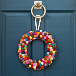 Rackhams Felt Multicoloured Wreath - Felt