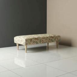 Rackhams Premium Patterned Lid Coffee Table Ottoman – Multi-Functional Luxury Bench (Non-Storage) - 48 x 48 Inches (120 x 120cm) - thumbnail 4