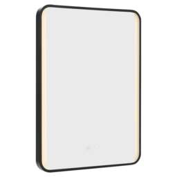 Rackhams Framed Retangular LED Light Bathroom Vanity Mirror - thumbnail 4