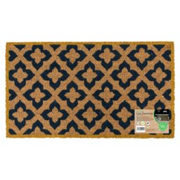 Rackhams Eco-Friendly Latex Backed Coir Entrance Doormat, 40x70cm - Vintage - 1 - Brown - thumbnail 1