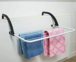 Rackhams 2 X Clothes airer drying rack 5 Bar radiator airers for indoor clothes drying - radiator drying rack indoor - radiator clothes drying rack - thumbnail 3