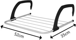 Rackhams 2 X Clothes airer drying rack 5 Bar radiator airers for indoor clothes drying - radiator drying rack indoor - radiator clothes drying rack - thumbnail 2