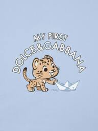 Rackhams Dolce & Gabbana Baby Boys Leopard Cub Logo Blanket in Blue (74cm) - Blue - One size - thumbnail 3