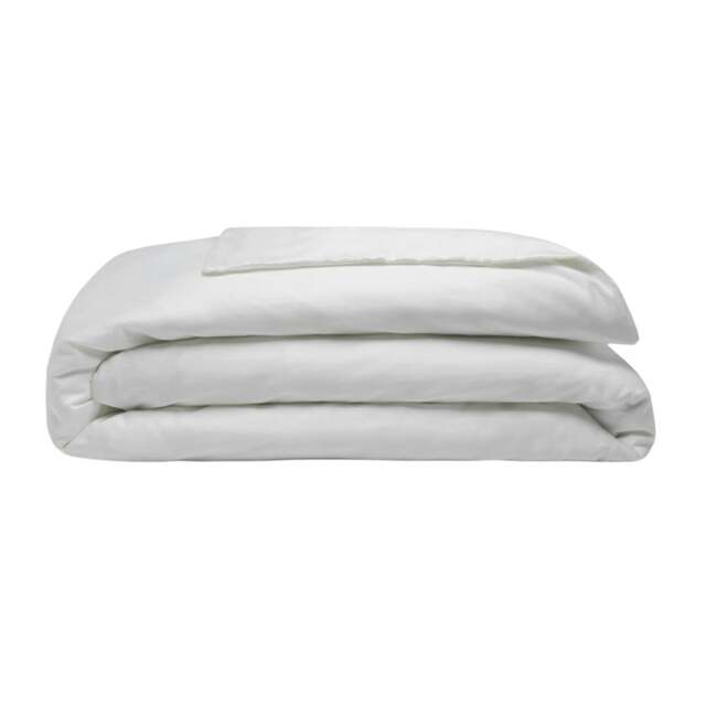 Rackhams 200 Thread Count Egyptian Blend Duvet Cover - Ivory - Double - Ivory - 100% Cotton - image 1