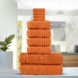 Rackhams Luxury Everyday 100% Cotton Towels - Super Absorbant and Soft - Orange - Orange - Hand Towel