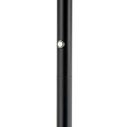 Rackhams Designer Floor Lamp in Matte Black with Large LED Halo Light Ring - thumbnail 4