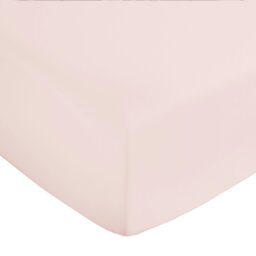 Rackhams 400 Thread Count Cotton Sateen Fitted Sheet - Pink - Super King - thumbnail 4