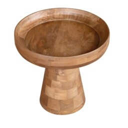 Rackhams Valor Mango Wood Bedside Table - Wood - 1 - 48X48X45cm (LXDXH) - thumbnail 3