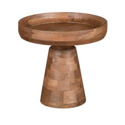 Rackhams Valor Mango Wood Bedside Table - Wood - 1 - 48X48X45cm (LXDXH) - thumbnail 2