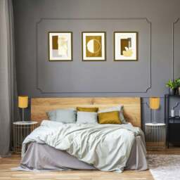 "Rackhams Contemporary and Sleek Ochre Linen Fabric 6"" Cylindrical Lamp Shade 60w Maximum" - thumbnail 6