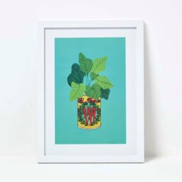 Rackhams Set of 4 Colourful Tinned Plants Wall Art - thumbnail 5