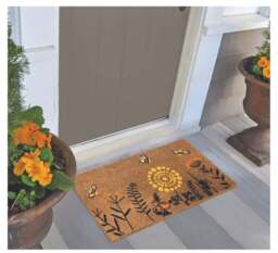 Rackhams Busy Bee Coir Doormat Gainsborough 40x70 cm - thumbnail 2