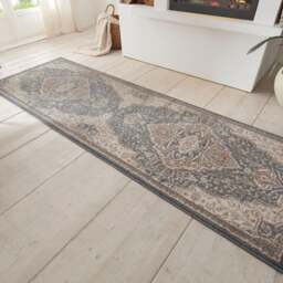 Rackhams Terrain Designer Shortpile Black Blue Rug - 80X120 cm - thumbnail 6