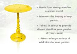 Rackhams Ornamental Free Standing, Weather Resistant, Pedestal Style, Easy Assemble Bird Bath - thumbnail 2