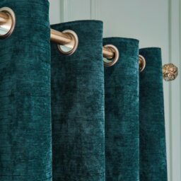 Rackhams Selene Luxury Chenille Weighted Thermal Eyelet Curtains - 46x72 Inch - 2 - Polyester - thumbnail 3