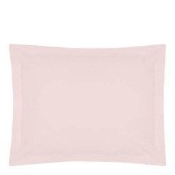 Rackhams 200 Thread Count Egyptian Cotton Oxford Pillowcase - Powder Pink - One Size - Powder Pink - 100% Egyptian Cotton - thumbnail 1