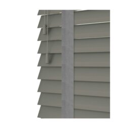 Rackhams Smooth Grey Faux Wood Venetian Blinds with Tapes (130cm Drop) - 250cm - thumbnail 2
