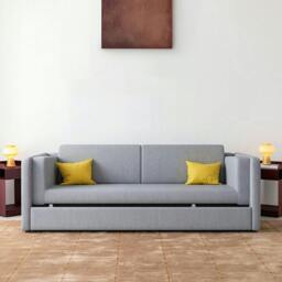 Rackhams SB142 Two Seater Sofa Bed, Kid Bunk Bed - Greyish Brown - thumbnail 3