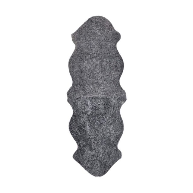 Rackhams New Zealand Sheepskin - Short Curly Wool - Rug 180 cm - Light Grey Snow Top - image 1