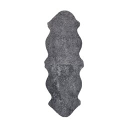 Rackhams New Zealand Sheepskin - Short Curly Wool - Rug 180 cm - Light Grey Snow Top - thumbnail 1
