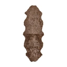 Rackhams New Zealand Sheepskin - Short Curly Wool - Rug 180 cm - Light Grey Snow Top - thumbnail 2