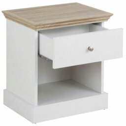 Rackhams LOFT24 Binz Nightstand White Honey Oak - White - thumbnail 4