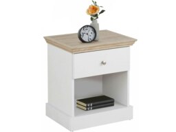 Rackhams LOFT24 Binz Nightstand White Honey Oak - White - thumbnail 2