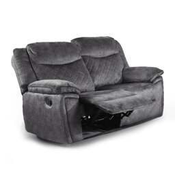 Rackhams Brianna Plush Fabric Reclining 2 Seater Sofa - thumbnail 2