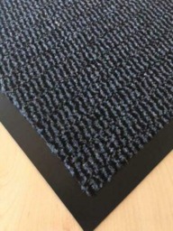 Rackhams Dirt Stopper Entry Door Mat - Heavy Duty Non-Slip Entrance Rug, Shoes Scraper, Hypoallergenic, Super Absorbent Carpet for Indoor and Outdoor - Grey / Black - 40cm x 60cm - thumbnail 3