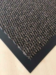 Rackhams Dirt Stopper Entry Door Mat - Heavy Duty Non-Slip Entrance Rug, Shoes Scraper, Hypoallergenic, Super Absorbent Carpet for Indoor and Outdoor - Grey / Black - 40cm x 60cm - thumbnail 4